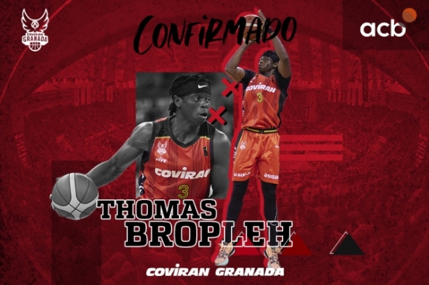 Thomas Bropleh continuará en el Covirán Granada (FUNDACIÓN CB GRANADA)