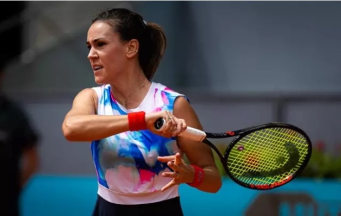 La tenista española Nuria Párrizas, en el Mutua Madrid Open 2022 (ROB PRANGE / AFP7 / EUROAP PRESS)