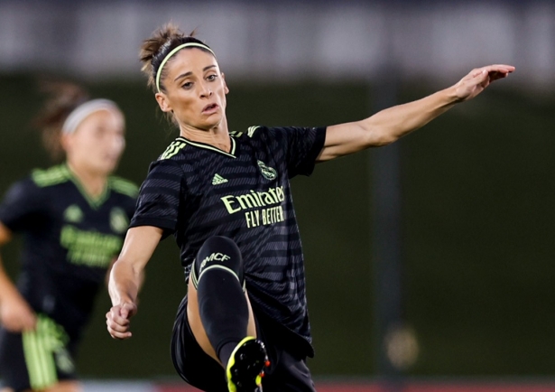 Esther González, en un lance del partido con el Real Madrid ante el Manchester City (REAL MADRID)