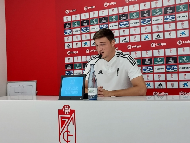 Miguel Rubio, en la sala de prensa de la Ciudad Deportiva este miércoles (FRAN CALVO)