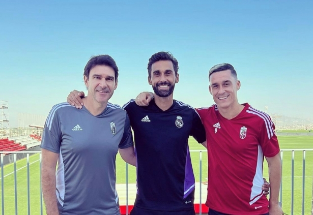 Karanka, Arbeloa y Callejón, en la Ciudad Deportiva (INSTAGRAM)
