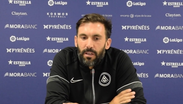 Eder Sarabia, técnico del Andorra, en rueda de prensa (FC ANDORRA)