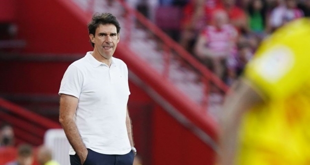 Aitor Karanka, pensativo en el encuentro contra el Mirandés (LALIGA)