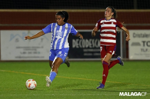 Imagen del duelo de Copa del pasado miércoles entre el Granada y el Málaga (MÁLAGA CF FEMENINO)