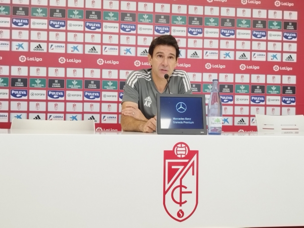 Aitor Karanka, en la sala de prensa de la Ciudad Deportiva este jueves (FRAN CALVO)