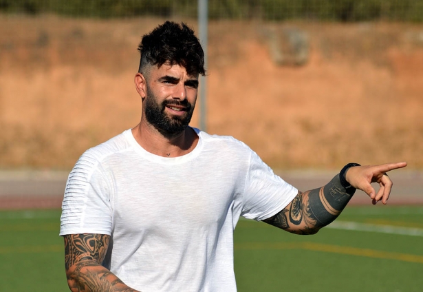 Jorge Moreno durante un partido con el FC Cubillas (J. PALMA)