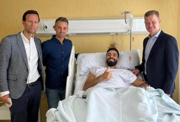 André Ferreira, tras ser intervenido de su lesión (GCF)