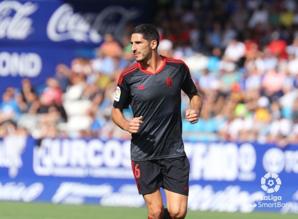Bodiger, en el partido ante la Ponferradina (LALIGA)