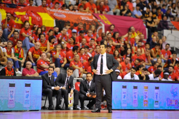 Pablo Pin durante el partido ante UCAM Murcia (ACB PHOTOS/ J. BERNAL)