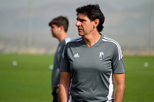 Aitor Karanka, en un entrenamiento en la Ciudad Deportiva (JAVIER PALMA)