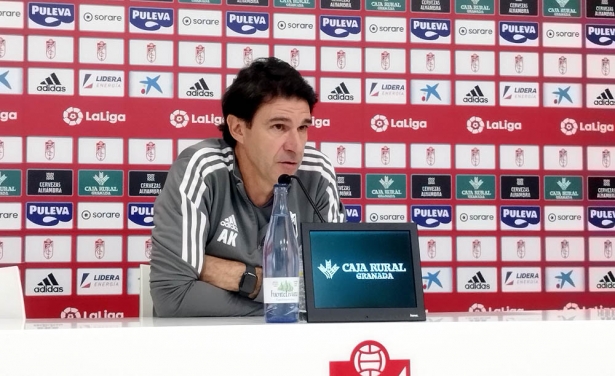 Aitor Karanka, en la sala de prensa de la Ciudad Deportiva este sábado (FRAN CALVO)