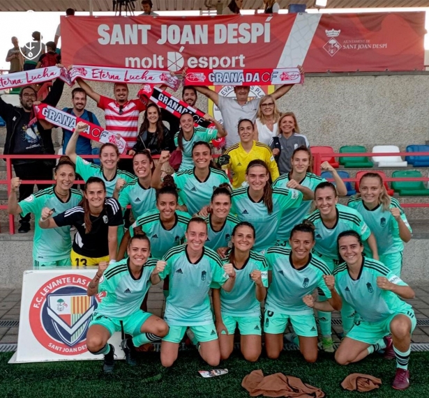 El Granada Femenino celebra la heroica clasificación copera en el campo del Levante Las Palmas (GCF)