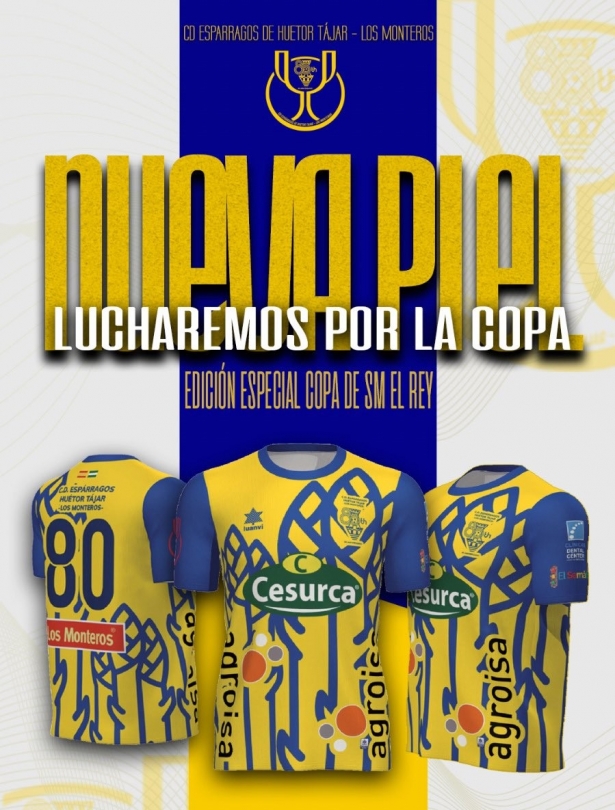 Así serán las camisetas del Huétor Tájar en su histórica andadura en Copa del Rey (CD HUÉTOR TÁJAR)