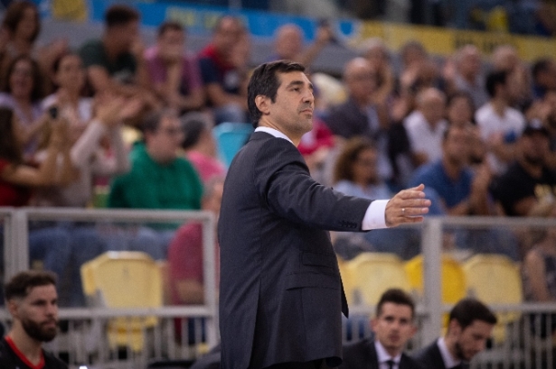Pablo Pin durante el partido en Gran Canaria (MIGUEL HENRÍQUEZ)