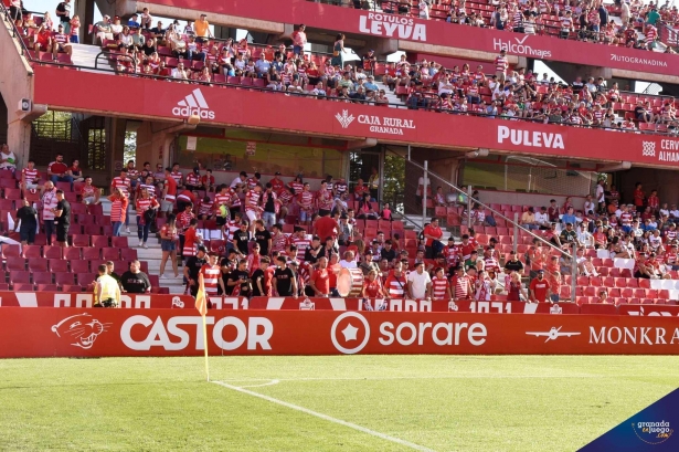 Zona del estadio en la que se situaba la peña expulsada (JOSÉ M. BALDOMERO)