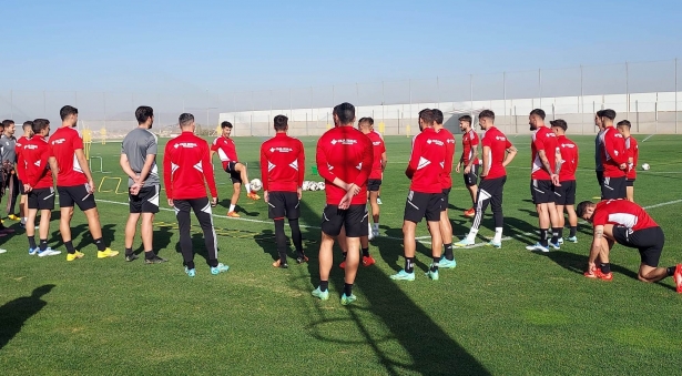 Imagen del último entrenamiento del Granada en la Ciudad Deportiva (FRAN CALVO)