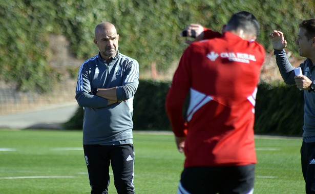 Paco López, durante un entrenamiento en la Ciudad Deportiva (JAVIER PALMA)