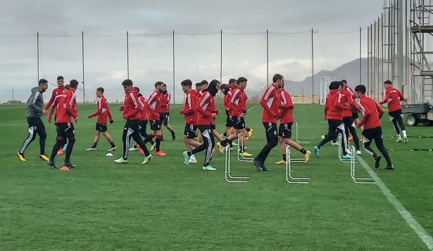 Imagen del entrenamiento de este martes en la Ciudad Deportiva (FRAN CALVO)