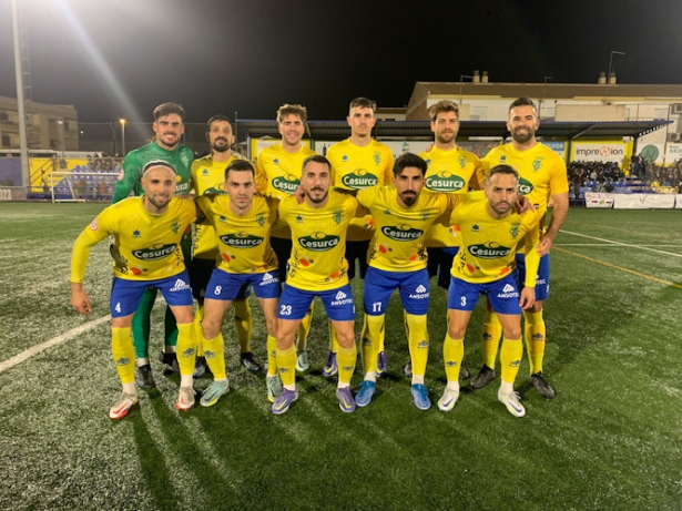 Once inicial del CD Huétor Tájar ante el Real Jaén (CD HUÉTOR TÁJAR) 