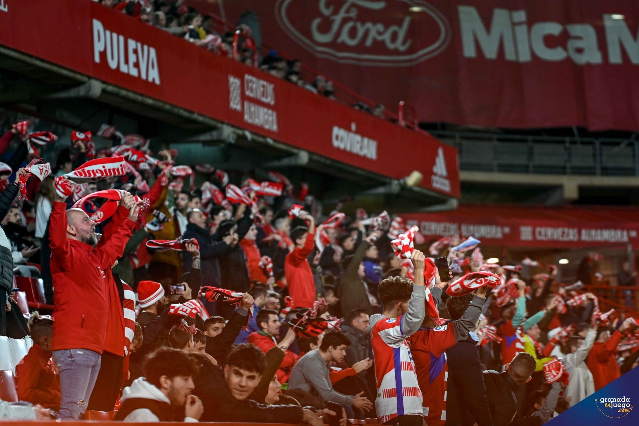 Aficionados del Granada en las gradas del `Nuevo Los Cármenes` durante el duelo ante el Burgos (JOSÉ M. BALDOMERO) Aficionados del Granada en las gradas del `Nuevo Los Cármenes` durante el duelo ante el Burgos (JOSÉ M. BALDOMERO)