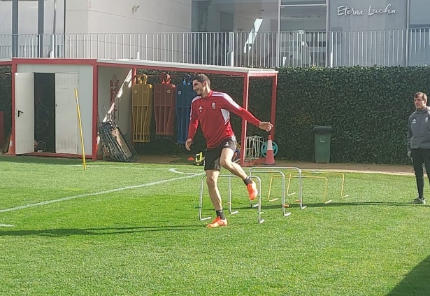 Bodiger, al margen de la sesión de este martes en la Ciudad Deportiva (FRAN CALVO)