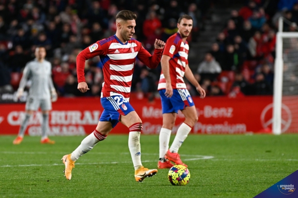Rochina, en el último partido que jugó ante el Alavés (JOSÉ M. BALDOMERO)