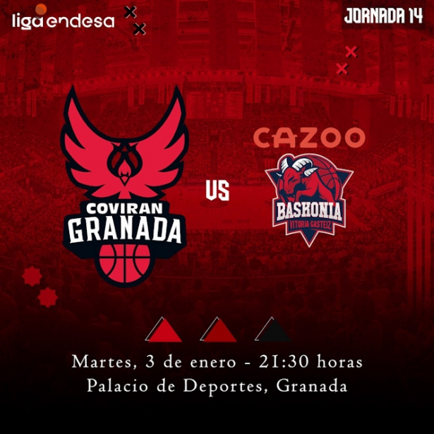 El Covirán Granada recibirá a Cazoo Baskonia (FUNDACIÓN CB GRANADA)