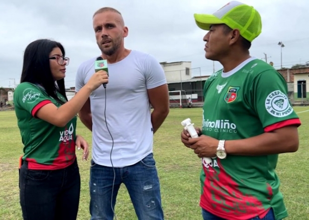 Kevin Vidaña durante una entrevista 