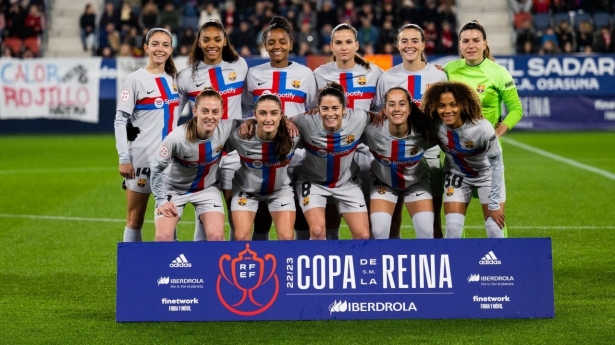 Once inicial del Barcelona en `El Sadar`, con Geyse entre sus integrantes (FC BARCELONA)