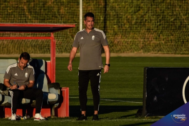 Milla durante un partido con el filial (JOSÉ M. BALDOMERO) 