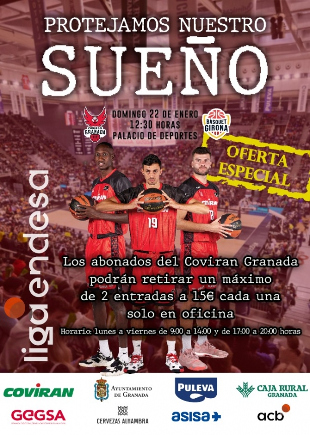 El Coviran Granada recibirá a Girona (FUNDACIÓN CB GRANADA) 