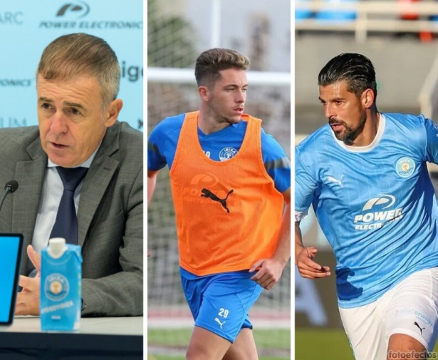 Lucas Alcaraz, Isma Ruiz y Nolito (UD IBIZA)