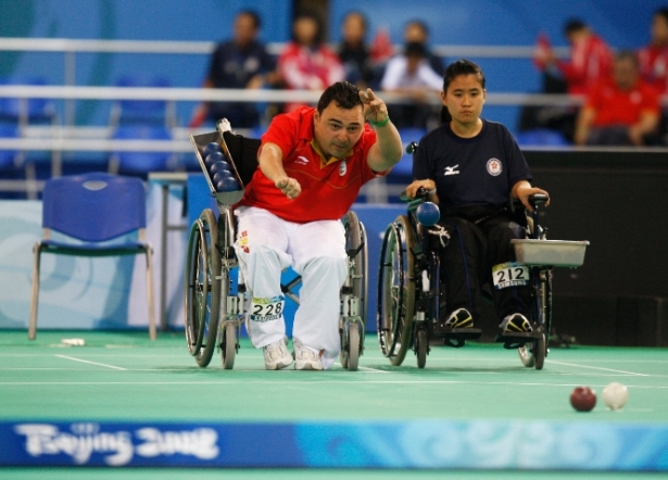 Manolo Martín en la paralimpiada de Pekín (MIKAEL HELSING)