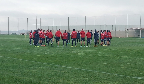 Imagen del entrenamiento de este viernes en la Ciudad Deportiva (FRAN CALVO)