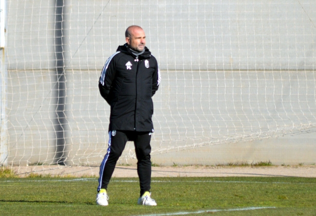 Paco López, en un entrenamiento en la Ciudad Deportiva (JAVIER PALMA)