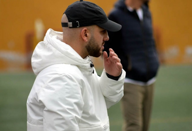 El entrenador del Cúllar Vega CF, `Pumuki` Heredia (J. PALMA)