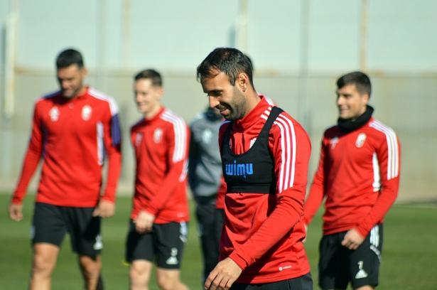 Víctor Díaz, durante la sesión previa a la visita a Burgos (JAVIER PALMA)