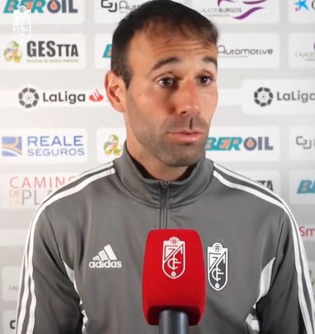 Víctor Díaz a la finalización del partido (GRANADA CF)