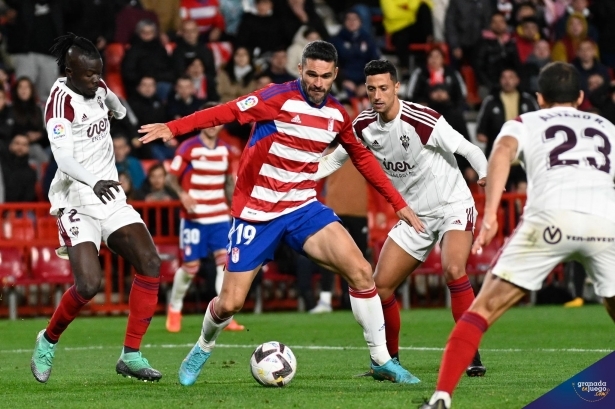 Molina en el partido ante el Albacete de la primera vuelta (BALDOMERO)