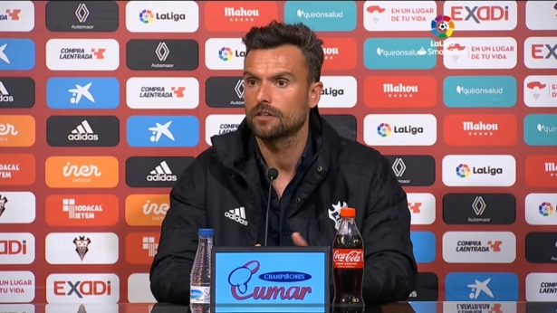 Rubén Albés, en rueda de prensa (LALIGA)