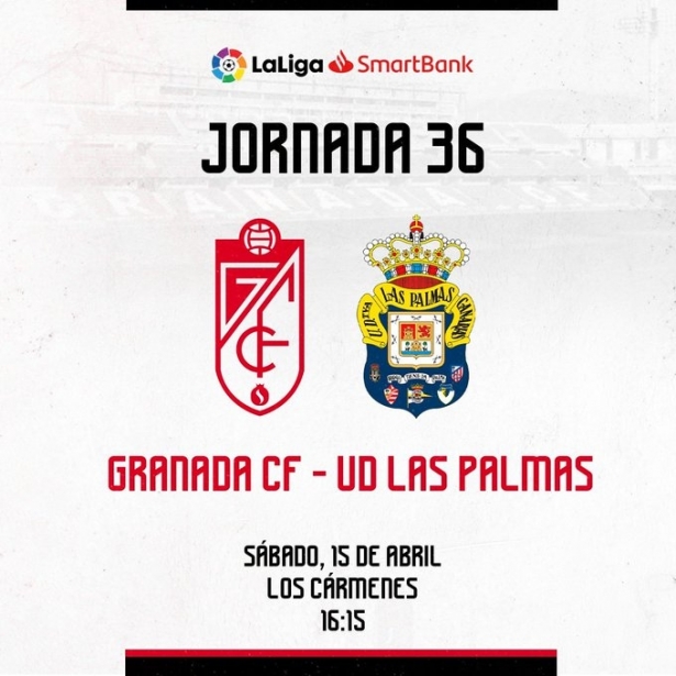 Granada y Las Palmas se enfrentarán el 15 de abril (@GranadaCF)