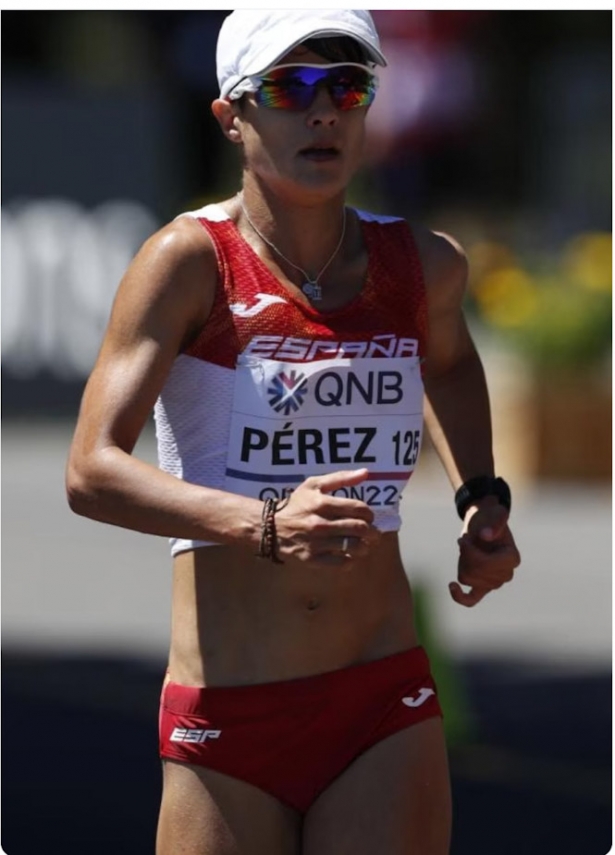 María Pérez durante una prueba anterior (EFE / ARCHIVO)