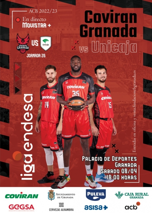 El Coviran Granada recibirá a Unicaja (FUNDACIÓN CB GRANADA) 