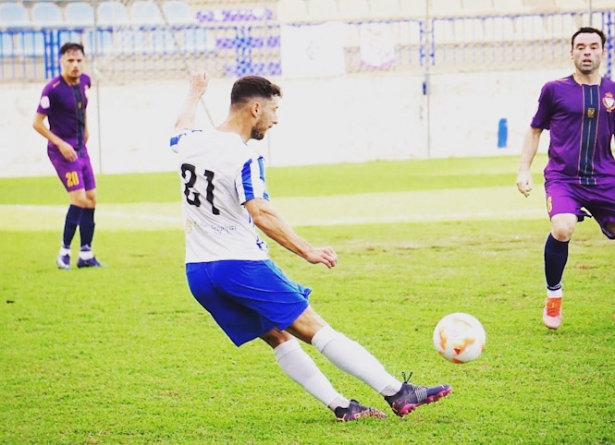 Juanan durante un partido con el CF Motril (CF MOTRIL)