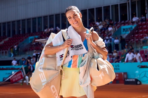 Nuria Párrizas tras su victoria ante Anna Blinkova (MUTUA MADRID OPEN) 