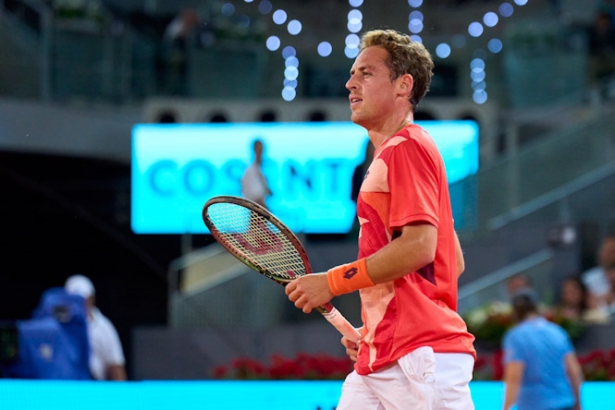 Roberto Carballés durante el partido (MUTUA MADRID OPEN)