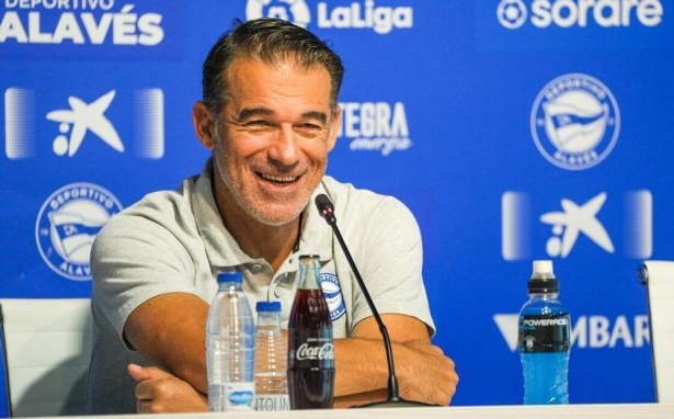 Luis García Plaza, entrenador del Deportivo Alavés