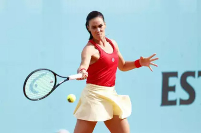 La tenista granadina Nuria Párrizas durante el Mutua Madrid Open (OSCAR J. BARROSO / AFP7 / EUROPA PRESS)