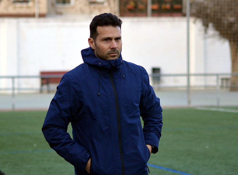 El entrenador del Atarfe Industrial, Javier Vilaseca (J. PALMA)