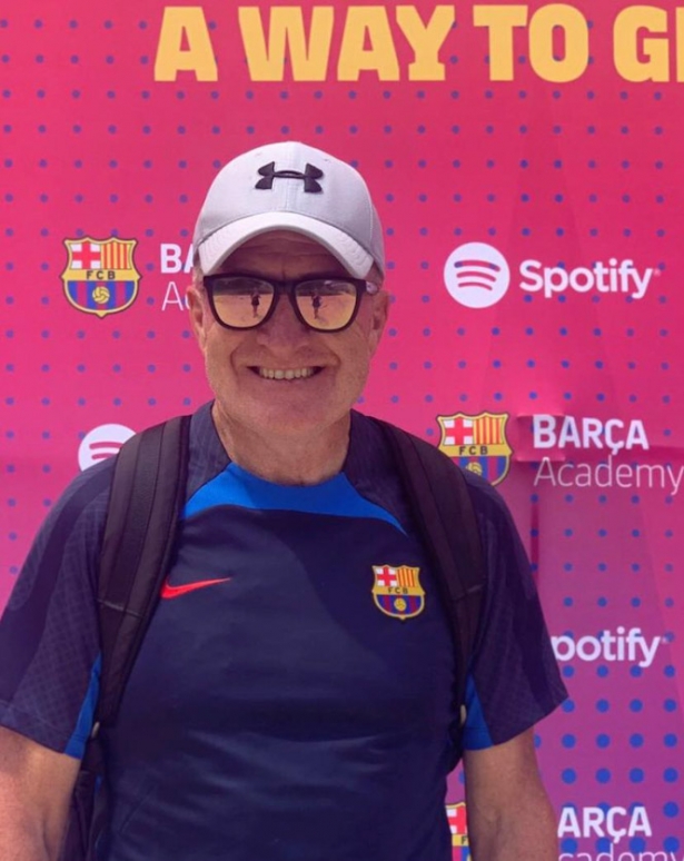 Carlos María Rodríguez en la academia del FC Barcelona 